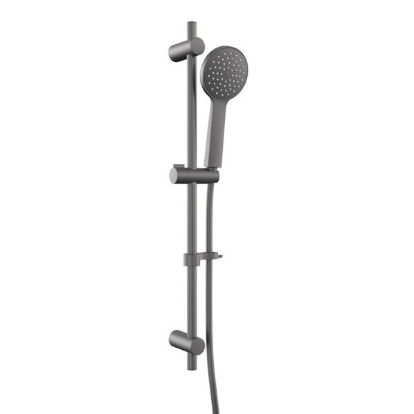 Vado Safari Pewter Round Slider Rail Shower Kit