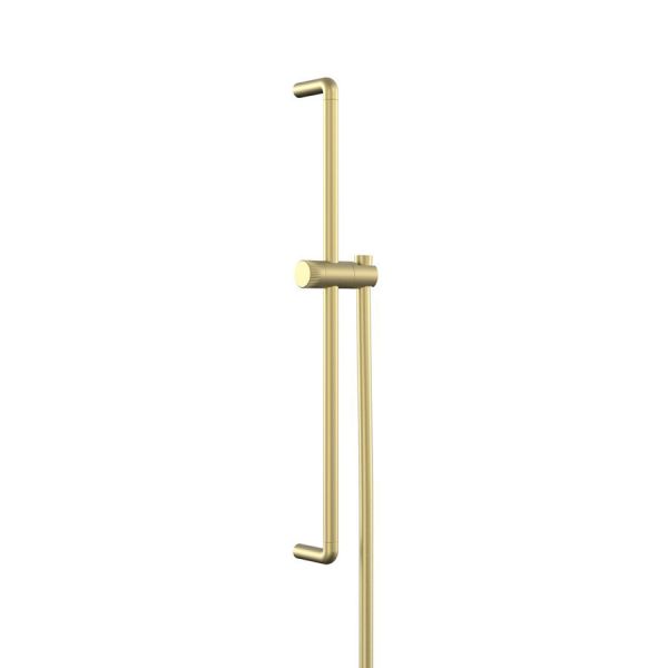 Vado Safari Satin Brass Leverless Slide Rail and Hose