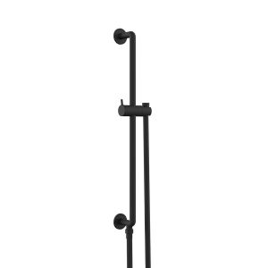 Vado Safari Matt Black Levered Slide Rail with Integrated Outlet