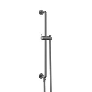 Vado Safari Pewter Levered Slide Rail with Integrated Outlet