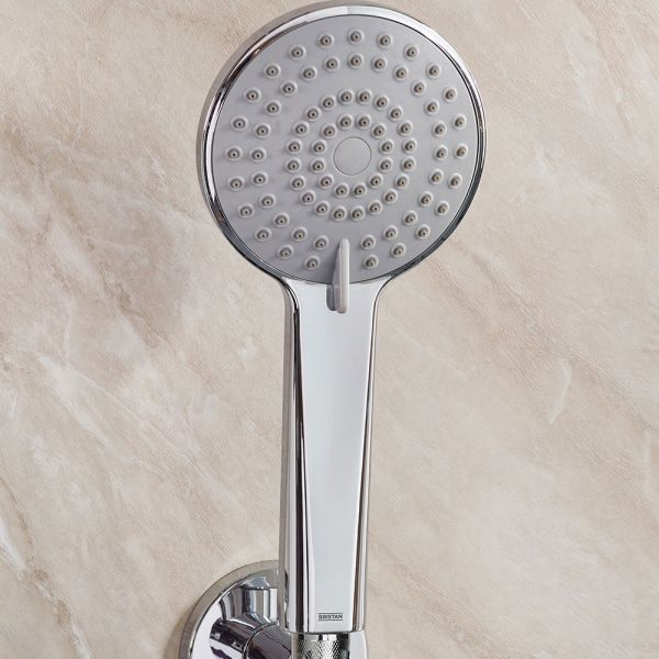 Bristan Saffron Chrome 2 Outlet Shower Pack with Overhead Shower and Handset #5