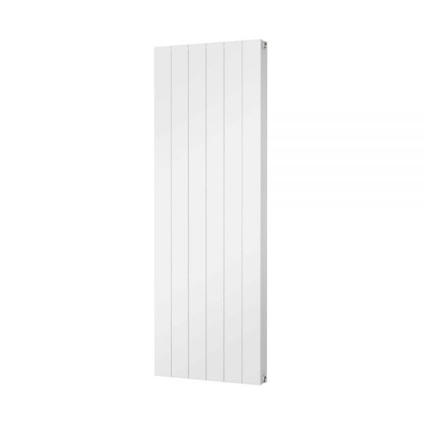 Riviera Smooth Aluminium Flat Tube 1600 x 560 White Designer Radiator