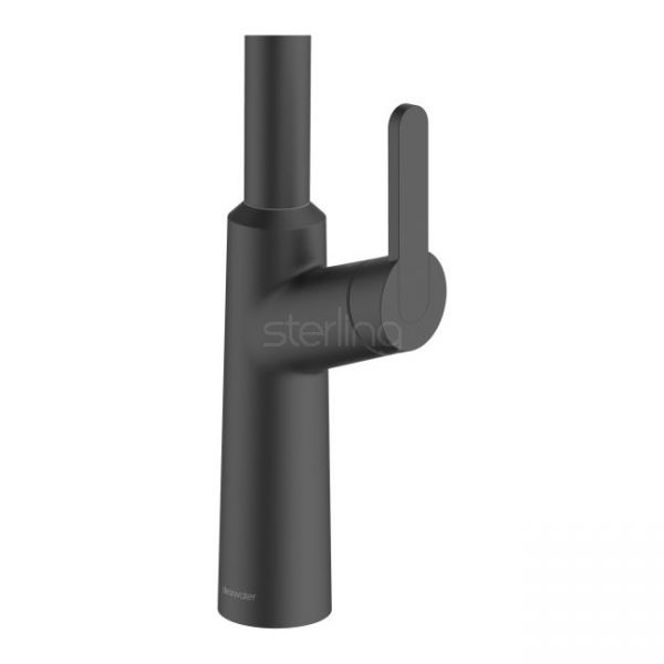 Clearwater Santor Single Lever Matt Black Pull Out Monobloc Kitchen Sink Mixer Tap #2