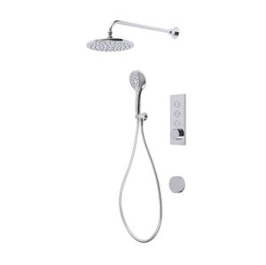 Tavistock Axiom Chrome Concealed Thermostatic Three Outlet Shower Kit and Bath Filler