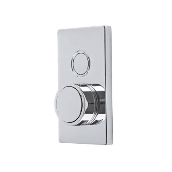 Tavistock Axiom Chrome Single Outlet Push Button Shower Valve