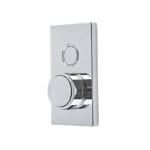 Tavistock Axiom Chrome Single Outlet Push Button Shower Valve