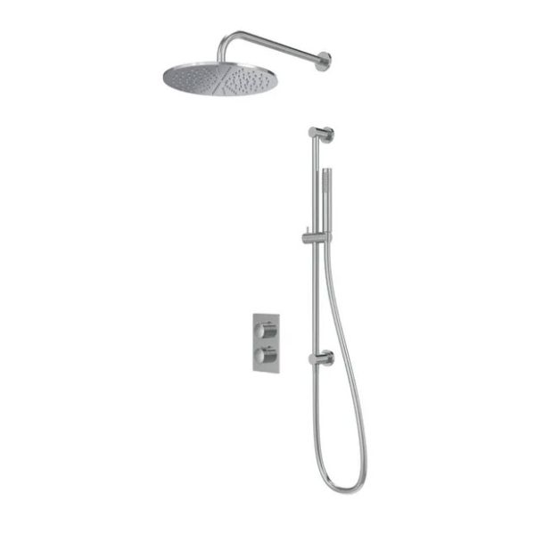 Tavistock Cohort Chrome Concealed Thermostatic Two Outlet Shower Kit