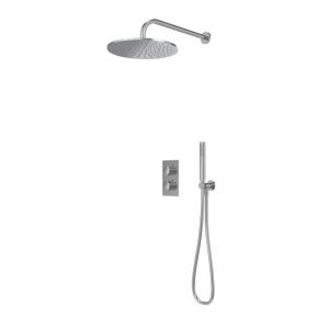 Tavistock Cohort Chrome Concealed Thermostatic Two Outlet Shower Kit with Handset