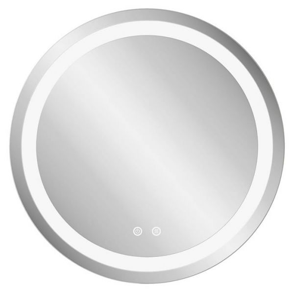 Britton Shoreditch 600mm Circular Illuminated  Bathroom Mirror
