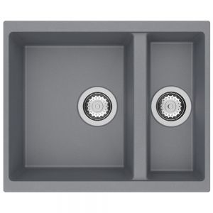 Clearwater Siena 1.5 One and a Half Bowl Undermount Croma Granite Kitchen Sink 555 x 460