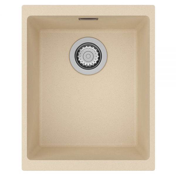 Clearwater Siena 1 One Bowl Undermount Moonstone Granite Kitchen Sink 370 x 460