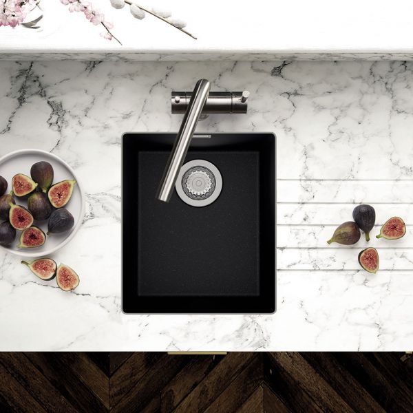 Clearwater Siena 1 One Bowl Undermount Onyx Granite Kitchen Sink 370 x 460 #3