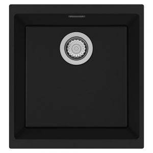 Clearwater Siena 1 One Bowl Undermount Nero Granite Kitchen Sink 430 x 460