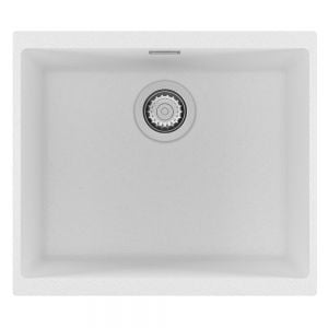 Clearwater Siena 1 One Bowl Undermount Polar Granite Kitchen Sink 530 x 460