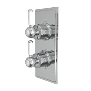 Tavistock Lansdown Chrome Traditional Two Outlet Shower Valve