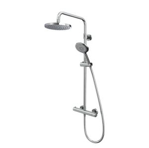 Tavistock Merit Chrome Concealed Thermostatic Two Outlet Slide Rail Shower Kit