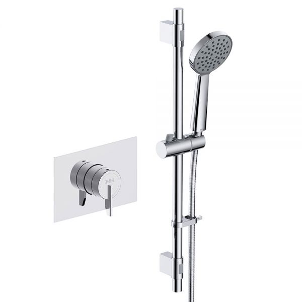 Bristan Sonique3 Chrome Thermostatic Concealed Shower Valve with Riser Kit