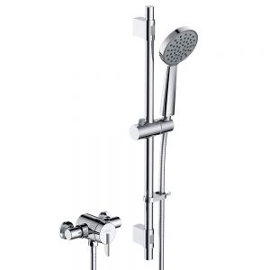 Bristan Sonique3 Chrome Thermostatic Exposed Shower Valve with Riser Kit