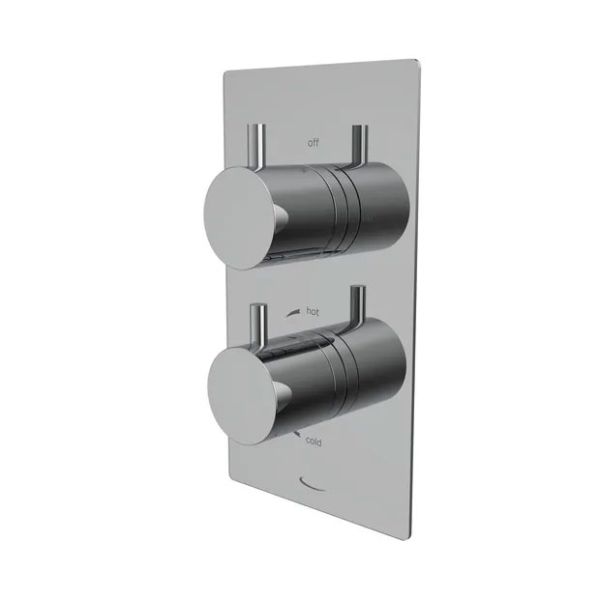 Tavistock Quantum Chrome Two Outlet Shower Valve