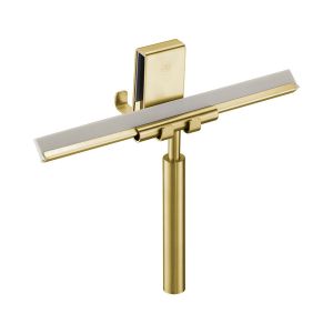 JTP Brushed Brass Squeegee And Double Sided Hook