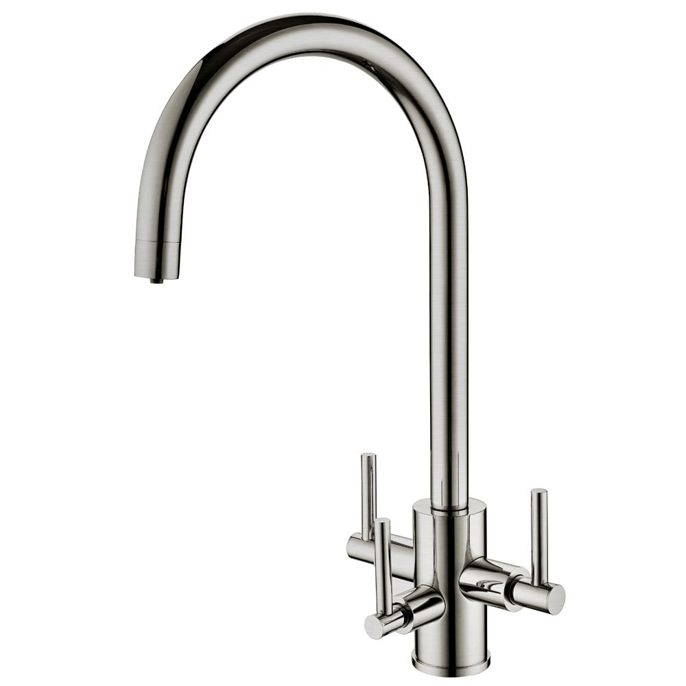 Clearwater Stella Tri Spar C Brushed Nickel Filtered Water Kitchen Sink