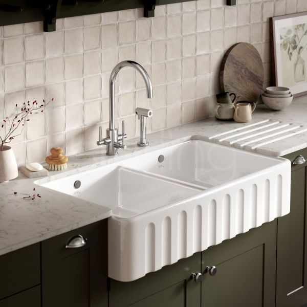 Clearwater Stella Tri Spar C Chrome Filtered Water Kitchen Sink Mixer Tap with Rinse #3