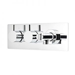 Roper Rhodes Craft Chrome Two Outlet Thermostatic Shower Valve with Wall Outlet and Handset Holder