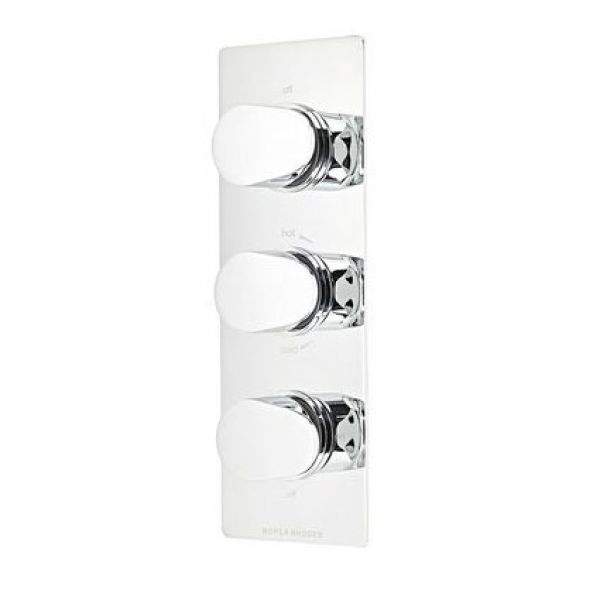 Roper Rhodes Clear Chrome Three Outlet Thermostatic Shower Valve