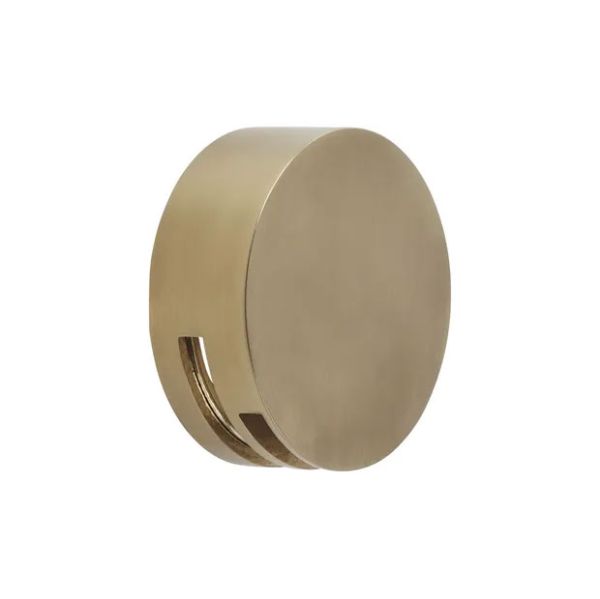 Tavistock Brushed Brass Round Overflow Bath Filler