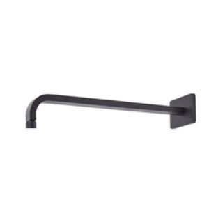 Tavistock Black Square Wall Mounted Shower Arm