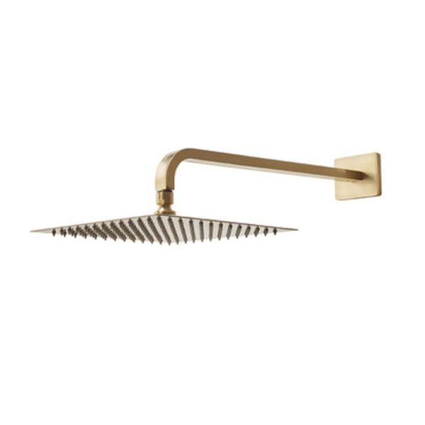 Roper Rhodes Brushed Brass Square 250mm Shower Head