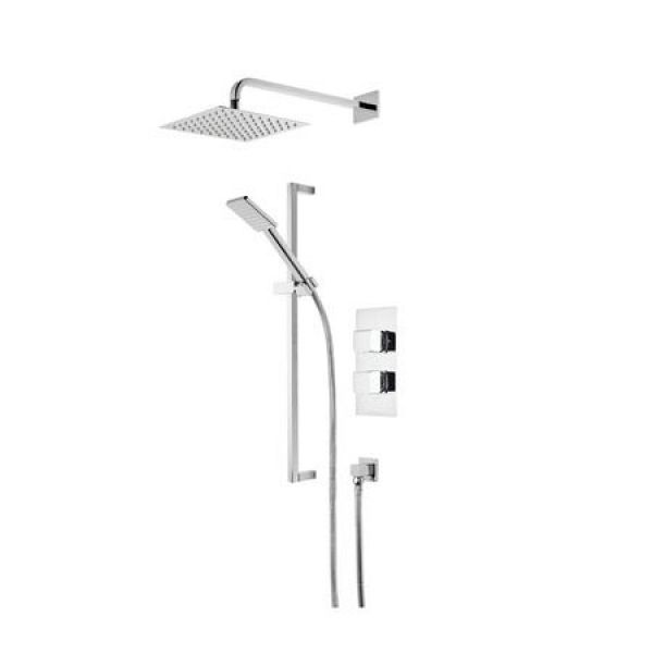 Roper Rhodes Hydra Dual Function Shower System with Fixed Head and Riser Rail