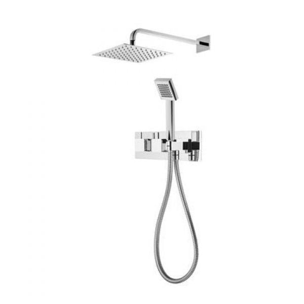 Roper Rhodes Event Square Dual Function Shower System with Shower Head and Handset