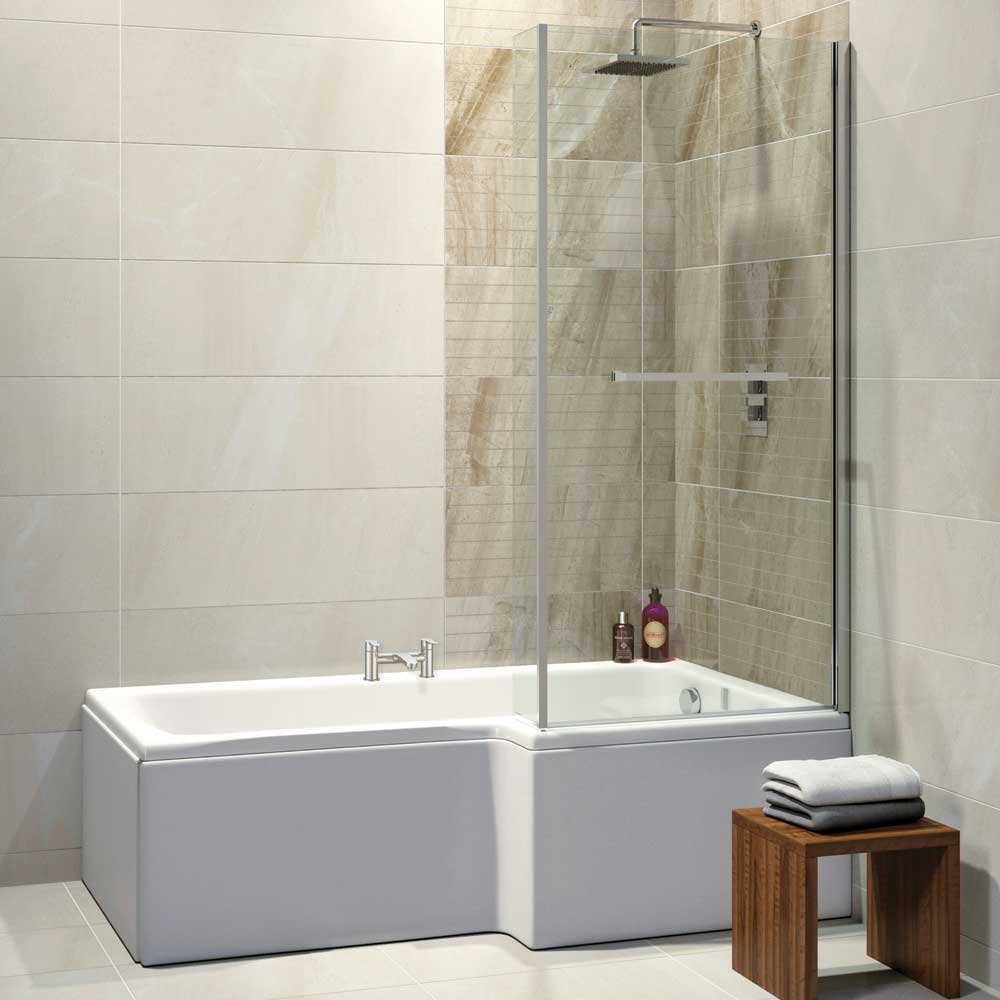 Synergy Elite 1675 x 850 0 Tap Hole Right Handed L Shape Shower Bath