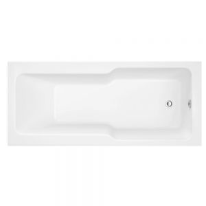 Synergy Evolve 1700 x 750 0 Tap Hole Rectangular Shower Bath Tub