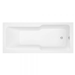 Synergy Evolve 1700 x 750 0 Tap Hole Rectangular Reinforced Shower Bath Tub