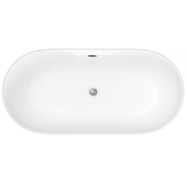 Synergy Kingston 1700 x 765 0 Tap Hole Round Double Ended Freestanding Bath Tub