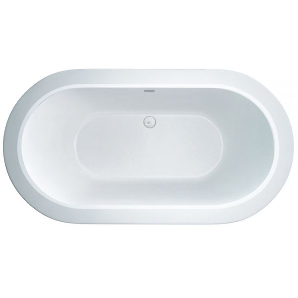Synergy Pebble 1660 x 850 0 Tap Hole Round Double Ended Freestanding