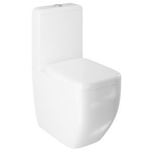 Synergy Venice Close Coupled Fully Back To Wall Rimless Toilet
