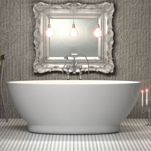 Charlotte Edwards Shard Gloss White 1685 Freestanding Bath