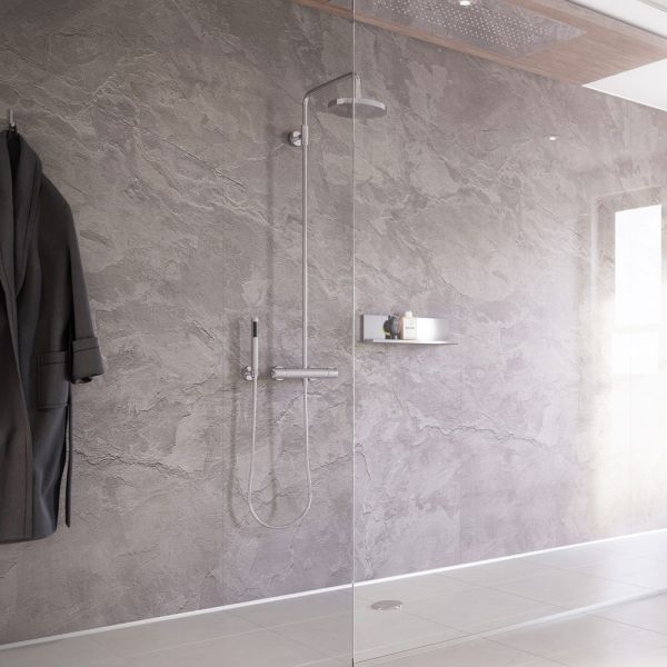Showerwall Medium Corner Moonstone Waterproof Shower Panel Pack 1800 x 1200 #4