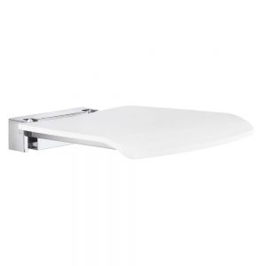 Smedbo Living White Folding Shower Seat FK404