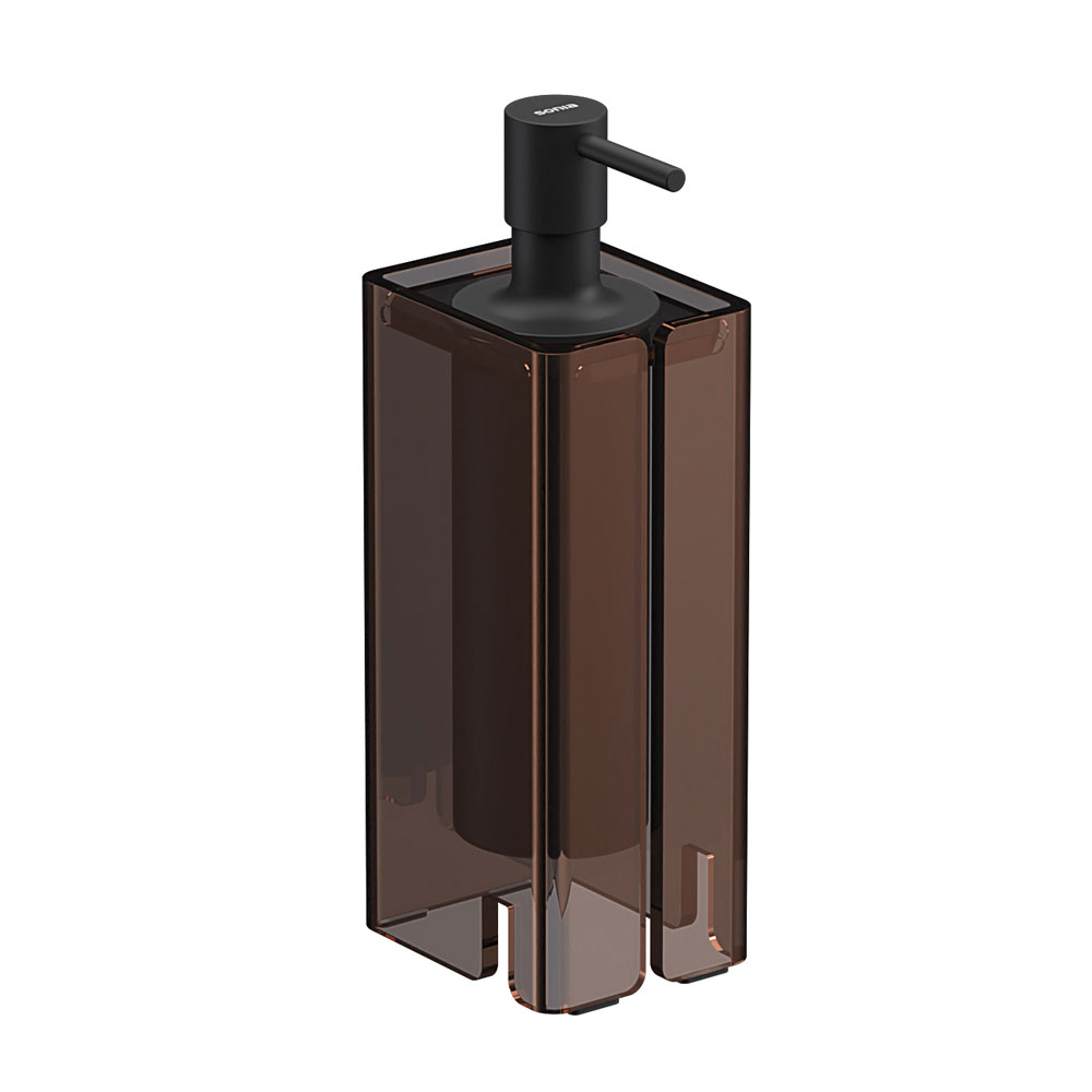 Sonia Luce Black And Transparent Bronze Soap Dispenser Bo 182619