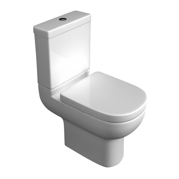 Kartell Studio Close Coupled WC with Cistern and Toilet Seat