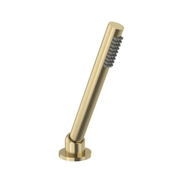 Tavistock Brushed Brass Deck Mounted Single Function Handset Shower Kit