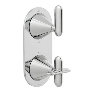 Vado Arrondi Chrome 2 Outlet Concealed Thermostatic Shower Valve