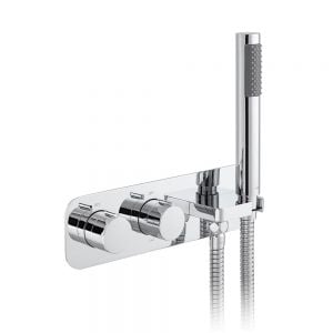 Vado Altitude Chrome Two Outlet Thermostatic Shower Valve with Integrated Mini Kit