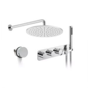 Vado Tablet Altitude Chrome 3 Outlet Thermostatic Shower Set