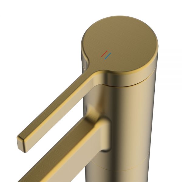 Clearwater Taku Single Lever Brushed Brass Monobloc Kitchen Sink Mixer Tap #2