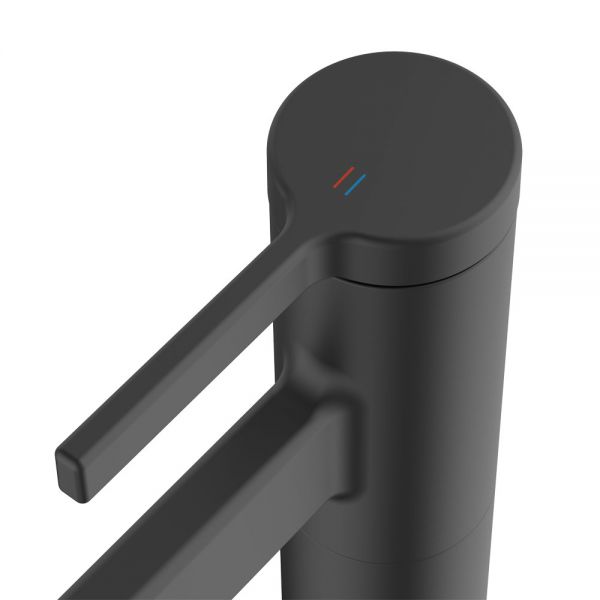 Clearwater Taku Single Lever Matt Black Monobloc Kitchen Sink Mixer Tap #2